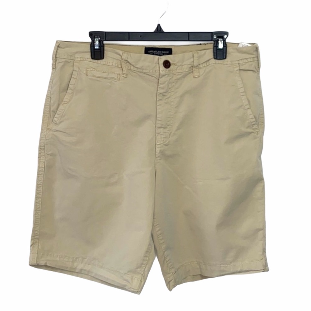 American eagle next level flex khaki shorts